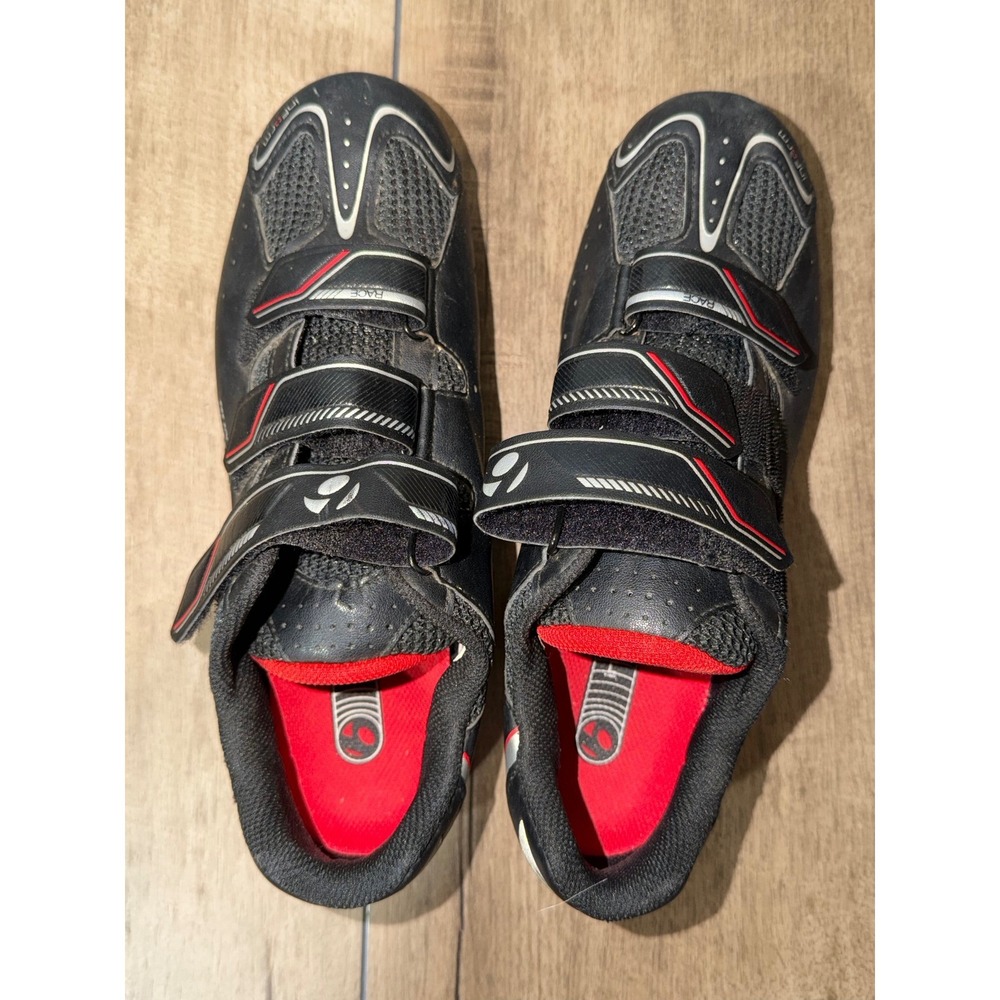 Bontrager Race Road Indoor Cycling Shoes Black Red 435684 Mens Size 9 EUR 42